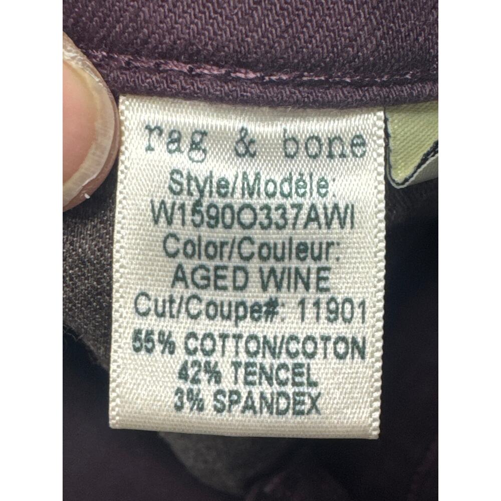 Rag & Bone Women's The Dre Boyfriend Plum Purple Jeans - Size 27 (30x31) - Picture 6 of 8